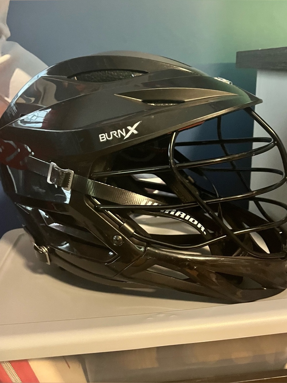 Warrior Burn X Black Lacrosse Helmet